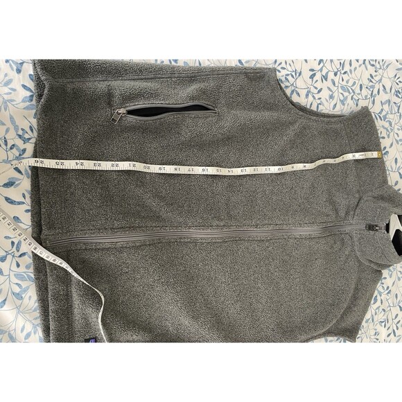 Patagonia Men's Synchilla Gray Fleece Men's Full Zip Up Vest L - Picture 9 of 11